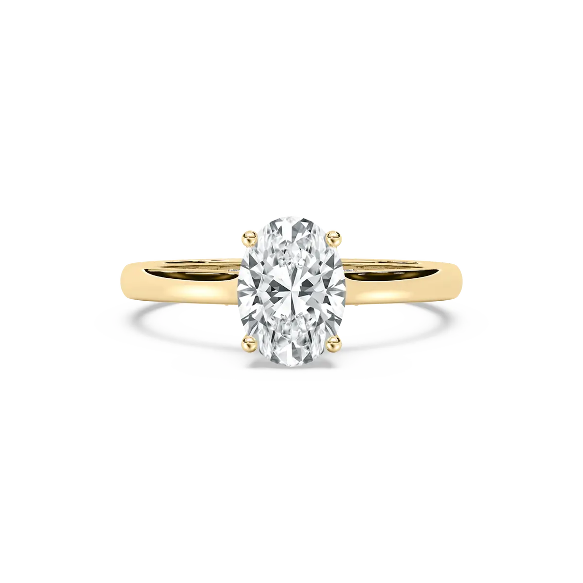 2 Carat Oval Diamond Hidden Halo Ring