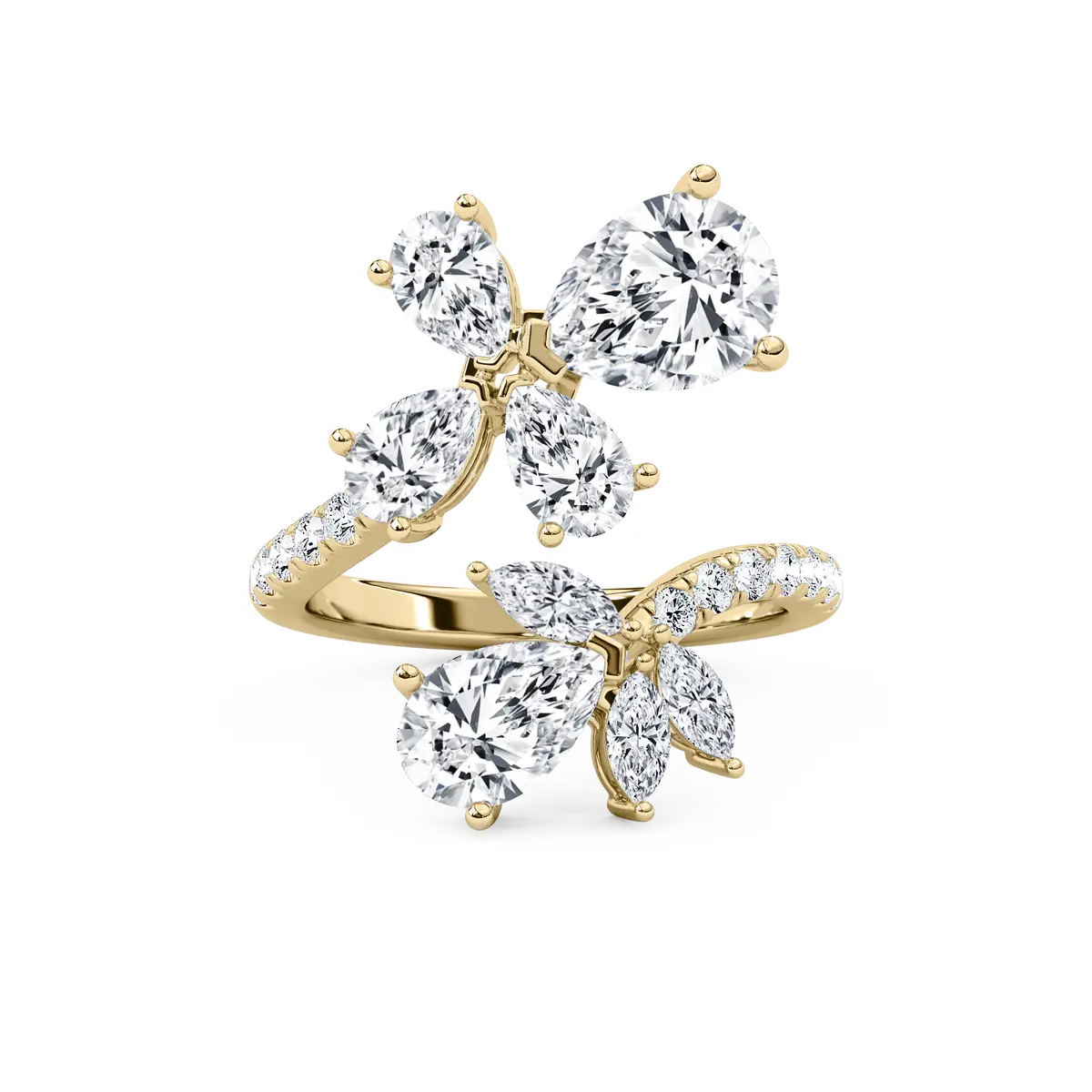 Multi Shape Lab Grown Diamond Toi Et Moi Fancy Ring