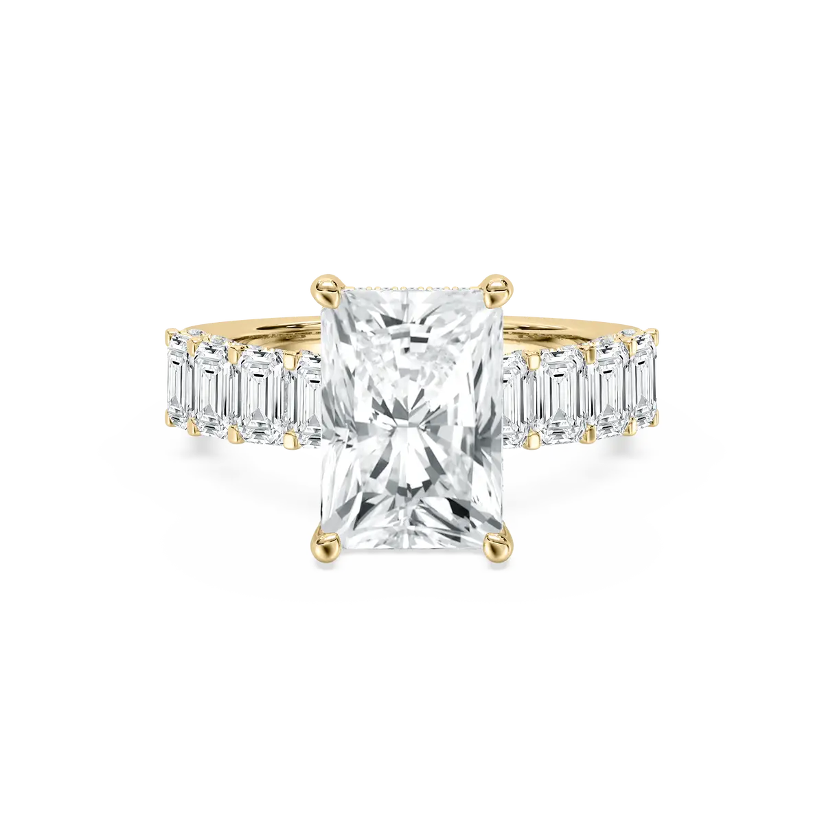 5 Carat Radiant Shape Diamond Engagement Ring