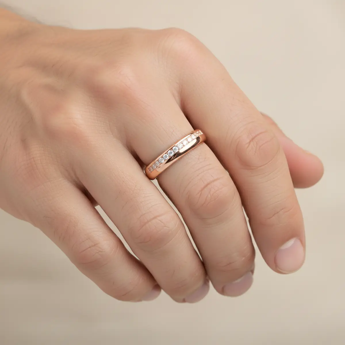 Lab Grown Diamond Round  Channel Set Band