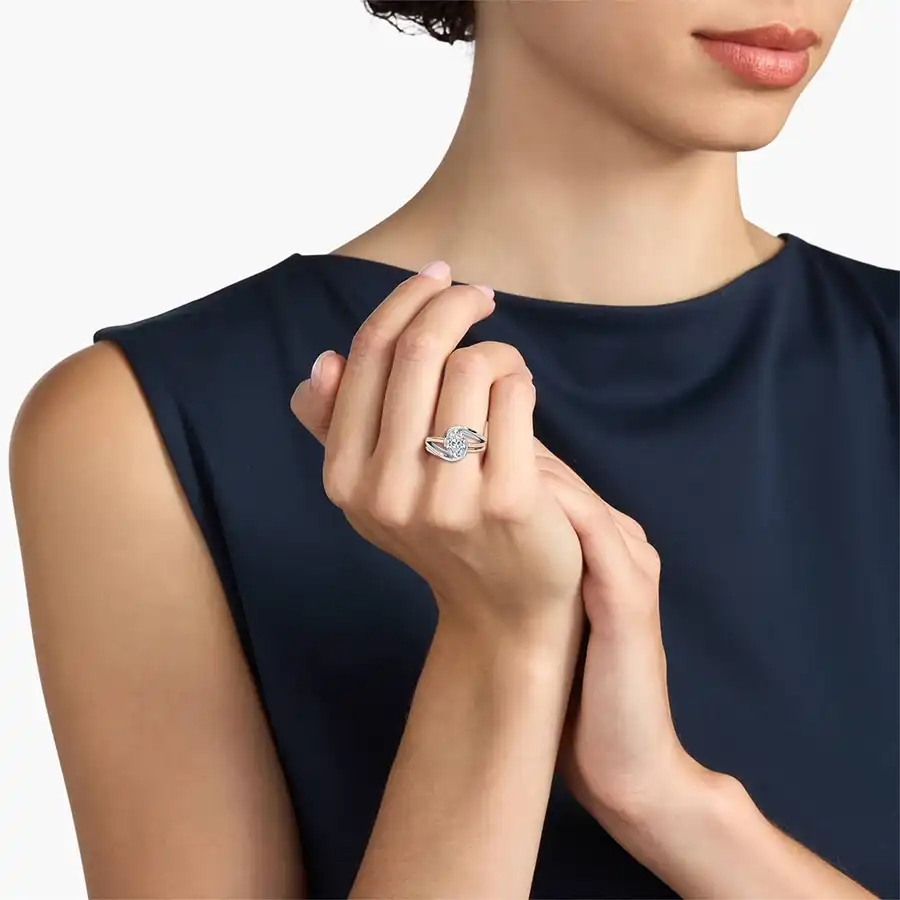 2 Carat Oval Diamond Celestial Harmony Ring