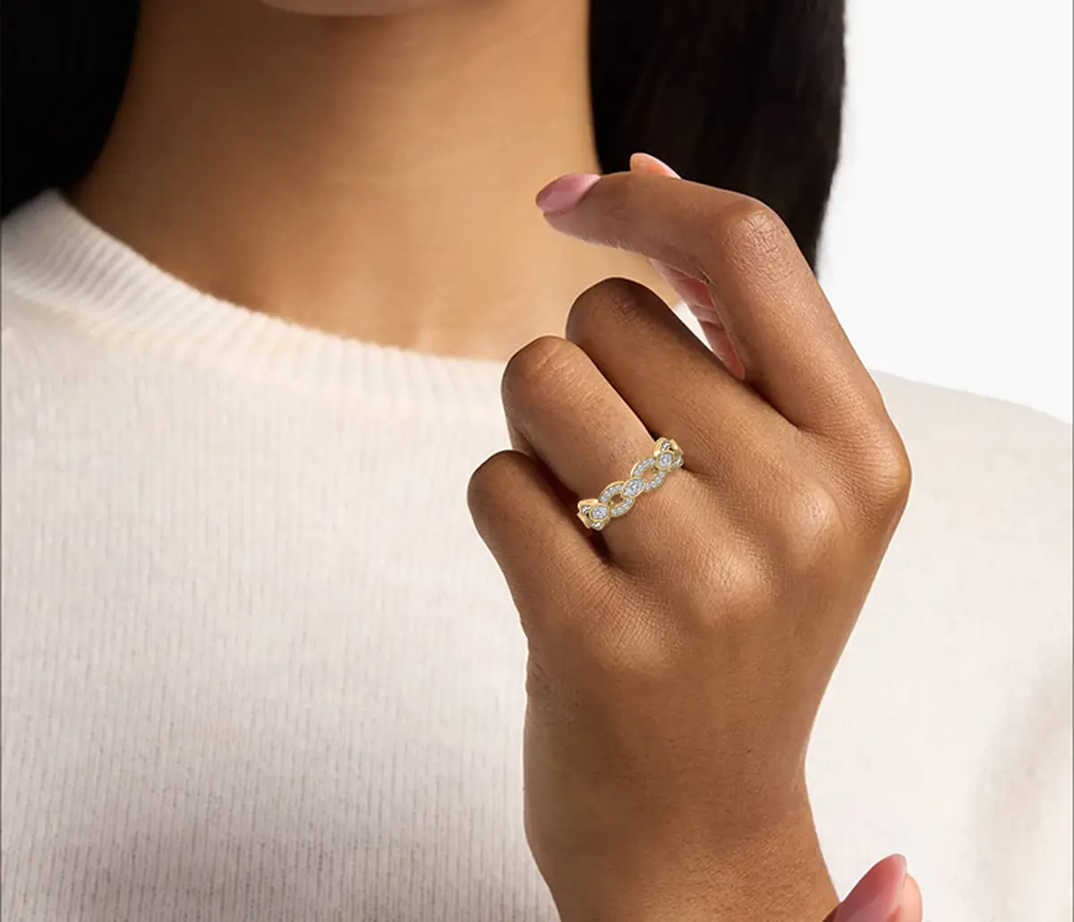 1.50 Carat Round And Marquise Diamond Fancy Eternity Band