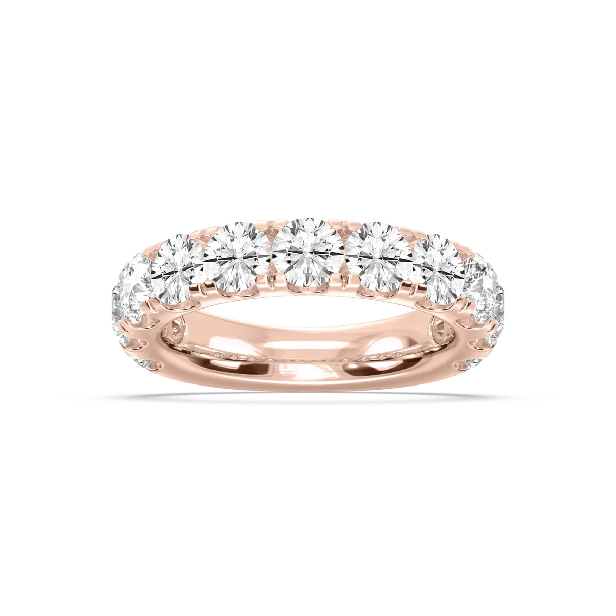 Round Shape Lab Grown Diamond Wedding Band