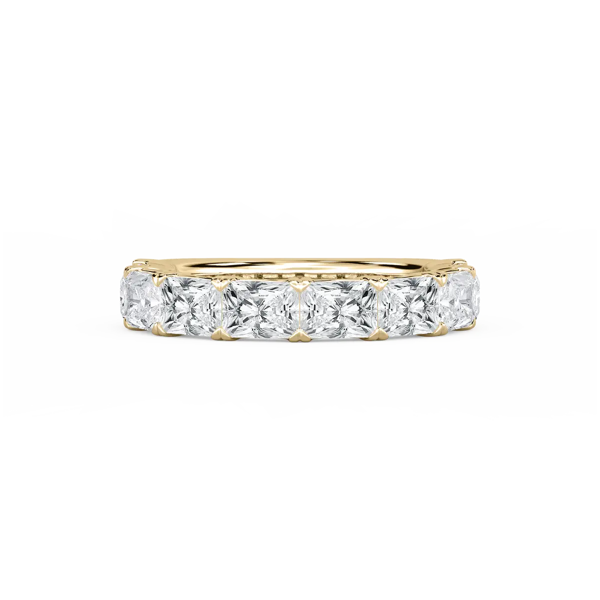 3 Carat Radiant Lab Grown Diamond Half Eternity Anniversary Band