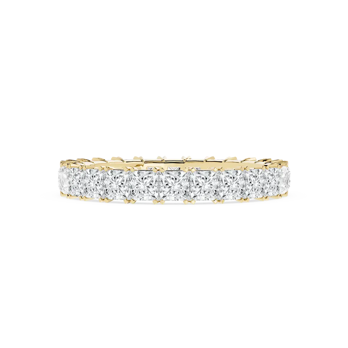 2 Carat Princess Lab Grown Diamond Classic Four Prong Eternity Band