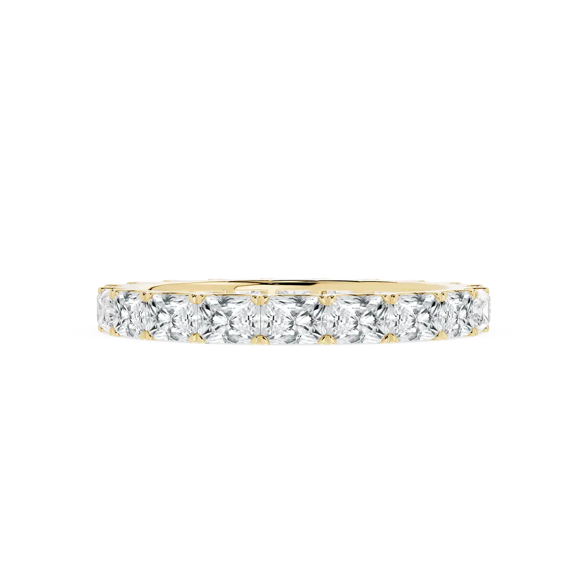 2 Carat Radiant Lab Grown Diamond East West Eternity Band