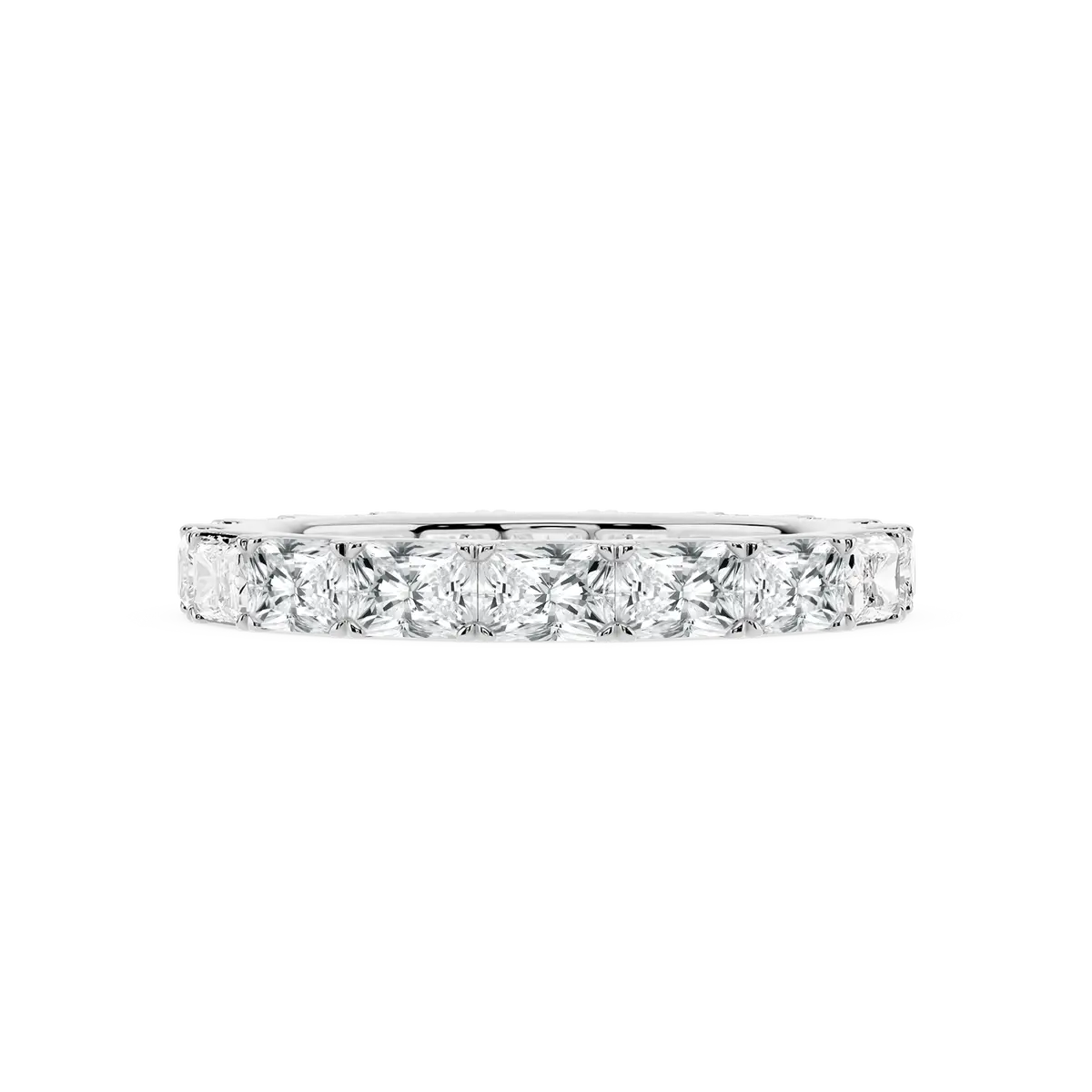 3 Carat Radiant Lab Grown Diamond East West Eternity Band