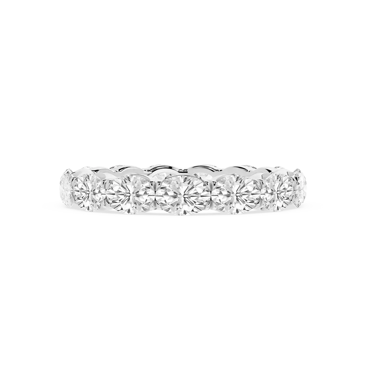 3 Carat Oval Lab Grown Diamond East West Eternity Band