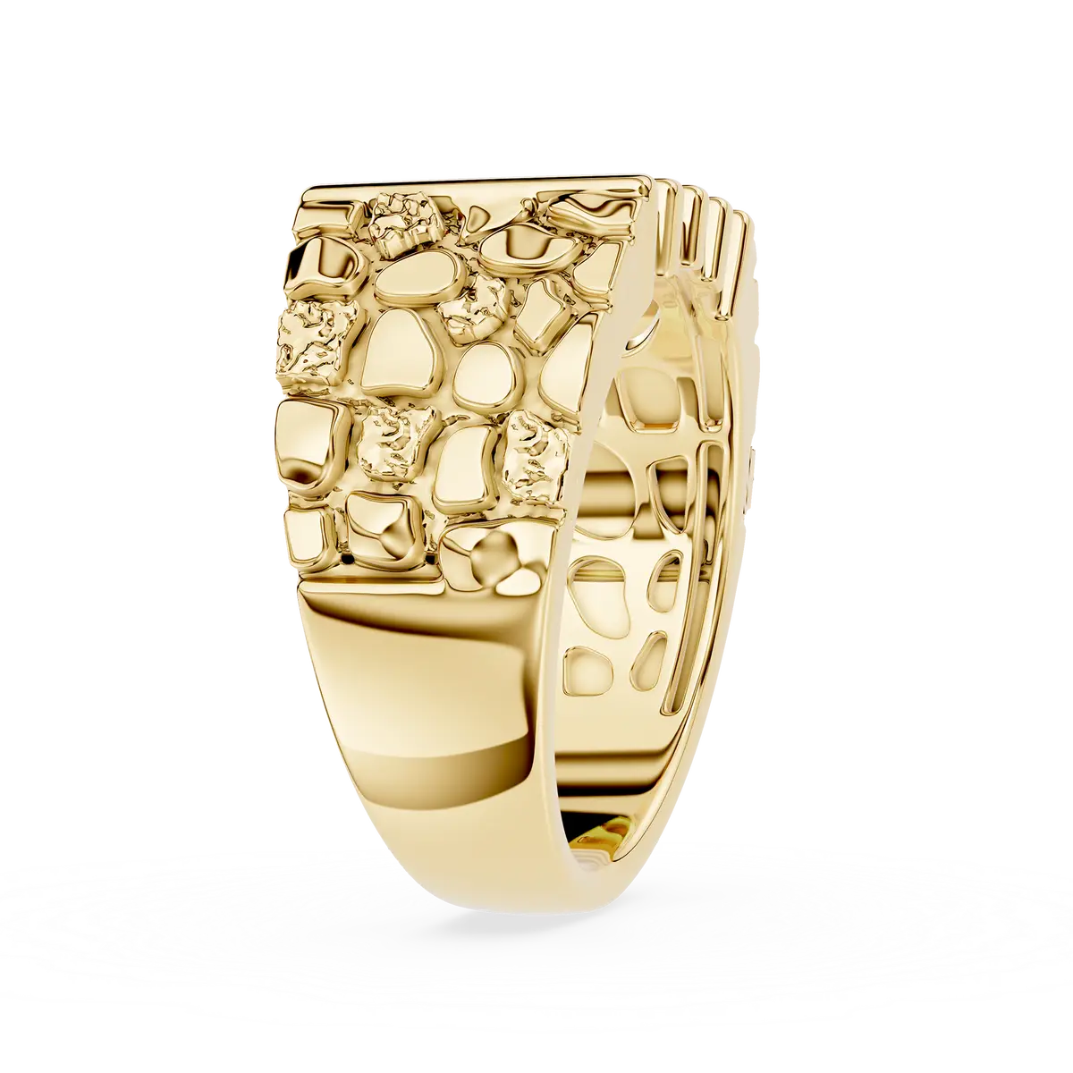 Mens Premium Multi Row Round Lab Grown Diamond Band
