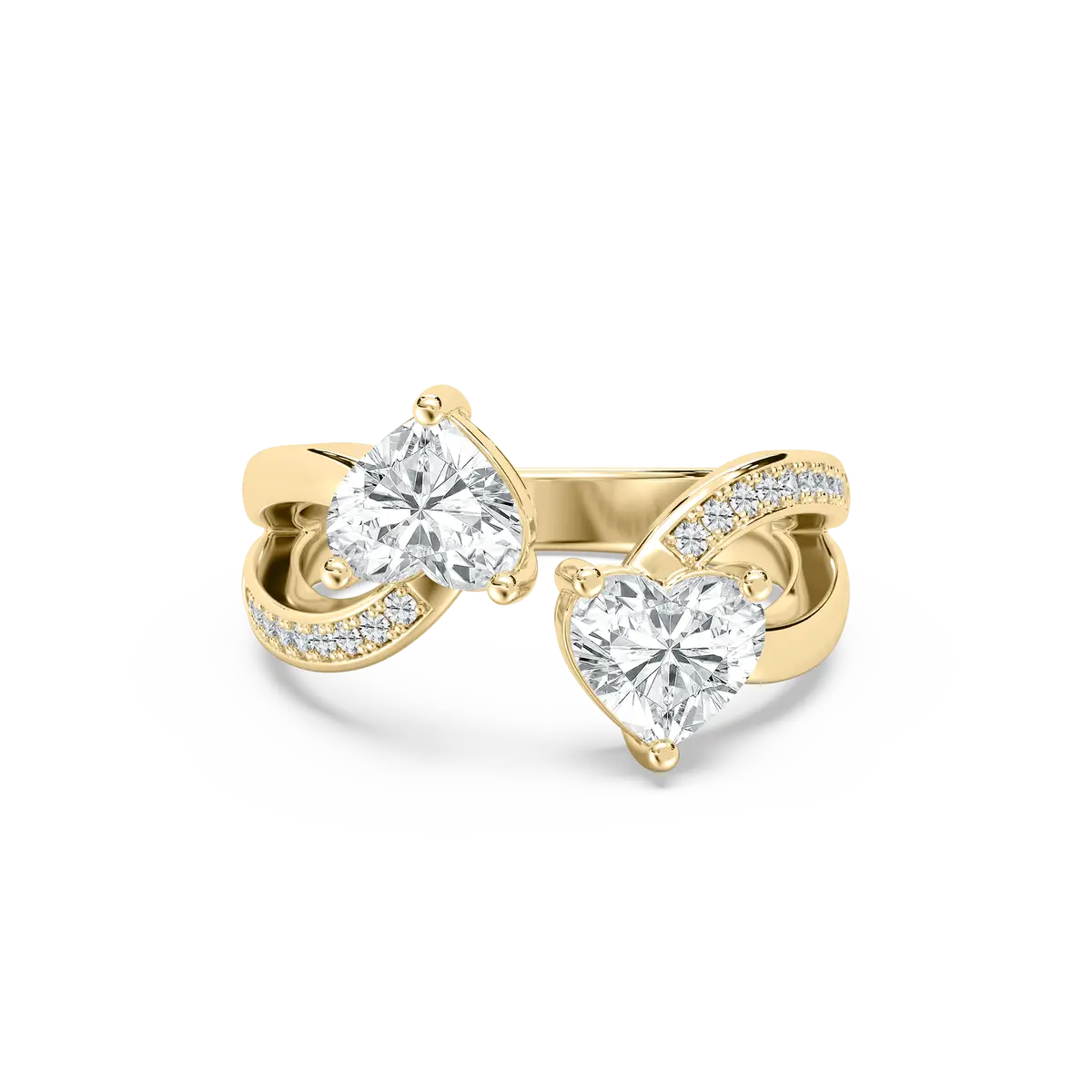 Heart Shape Diamond Modern Design Ring