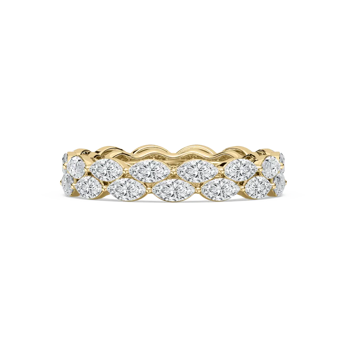 2.65 Carat Marquise Shape Diamond Olavi Full Eternity Band