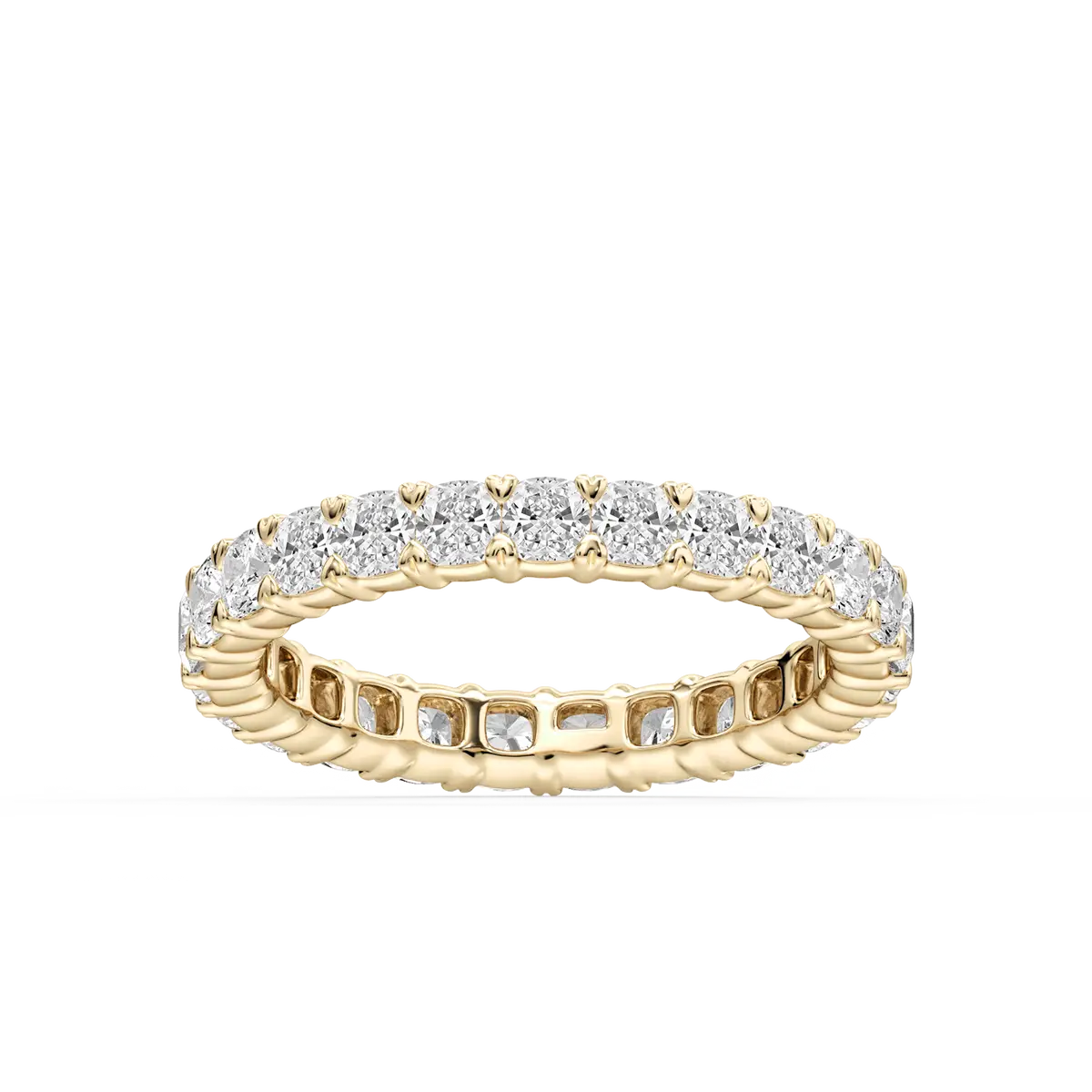Vintage 2 Carat Cushion Cut Lab Grown Diamond Eternity Band