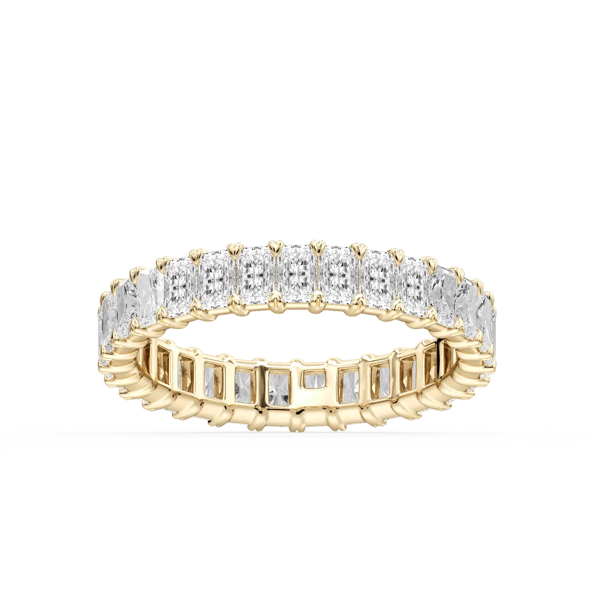 Vintage 2 Carat Radiant Cut Lab Grown Diamond Eternity Band