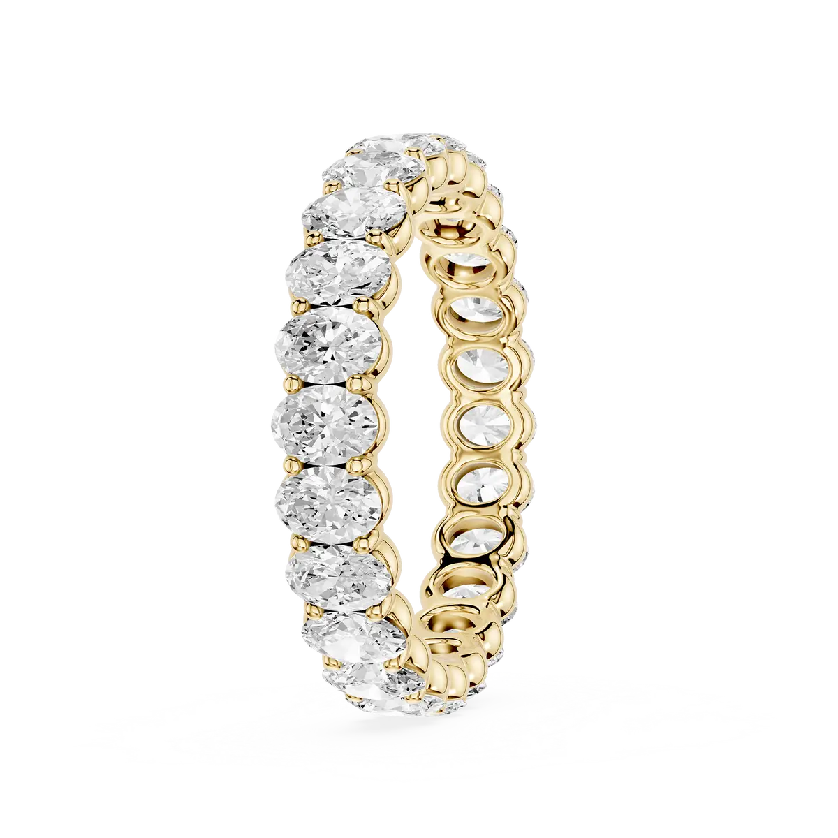 2 Carat Oval Cut Lab Grown Diamond Eternity Ring