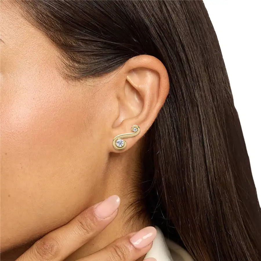 Round Diamond Floret Fashion Earring