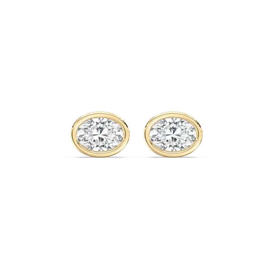 1 Carat Oval Diamond Olinda Stud Earring