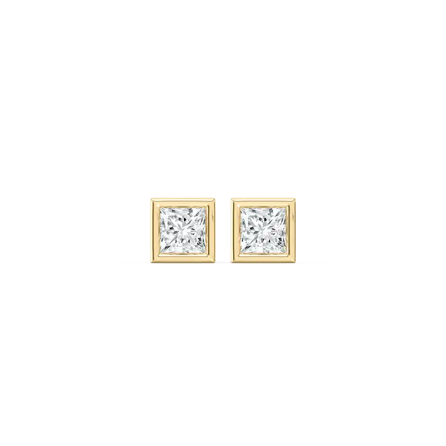 0.50 Ct Princess Diamond Steffi Stud Earring