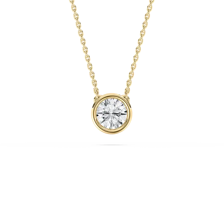 0.50 Ct Round Diamond Homme Solitaire Pendant