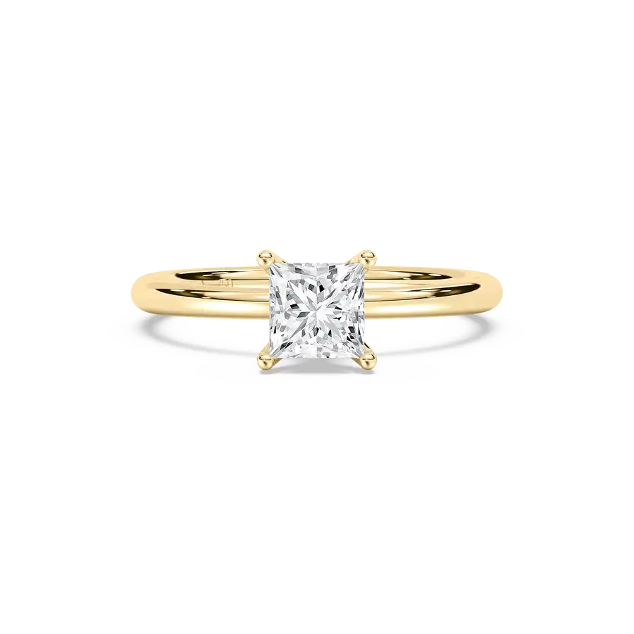 1 Carat Round And Princess Diamond Sylka Solitair Ring