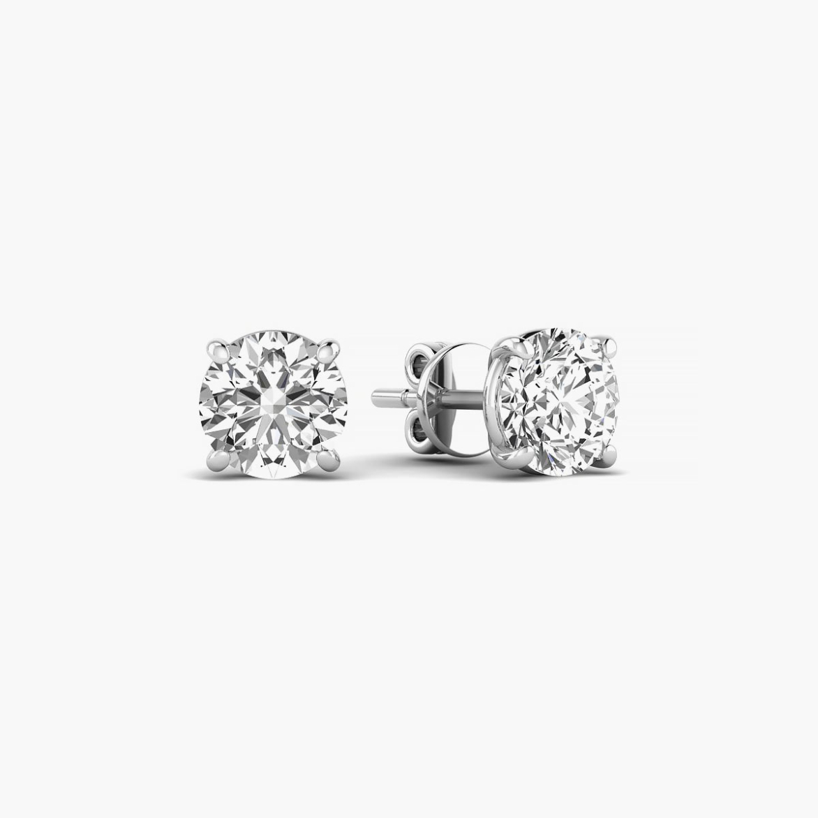 stud earring white gold