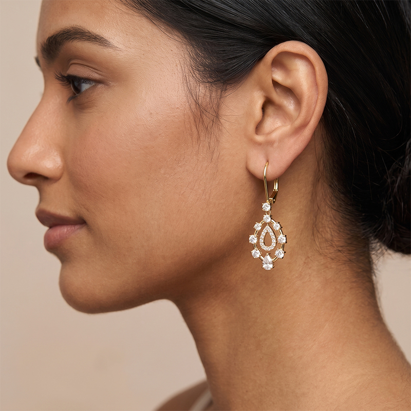 What Are Lab-Grown Diamond Dangle and Drop Earrings?